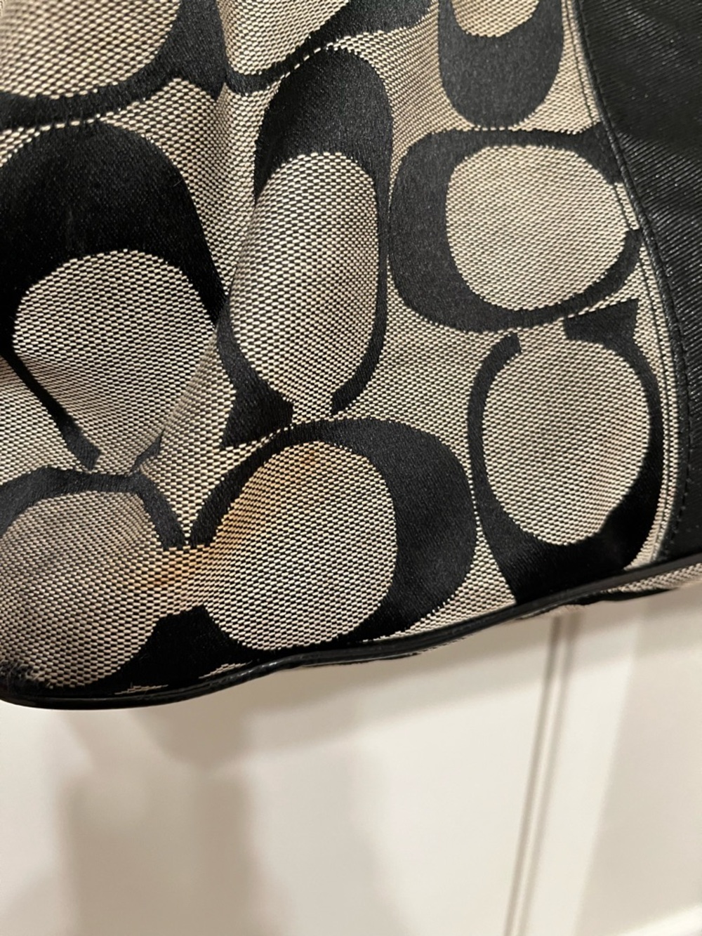 PROJECT COACH Canvas and Leather Tote Bag in Black and Gray - Picture 11 of 12